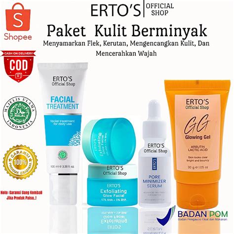 5 Paket Ertos Terbaik untuk Kulit Berminyak and Jerawat, Hasilnya Bikin Makin Glow! 💫✨ 5 Paket Ertos Terbaik untuk Kulit Berminyak and Jerawat, Hasilnya Bikin Makin Glow! 💫✨